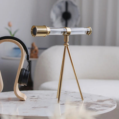 Inttox-Ornement Télescope en Cristal Style Nordique Européen ✨🔭