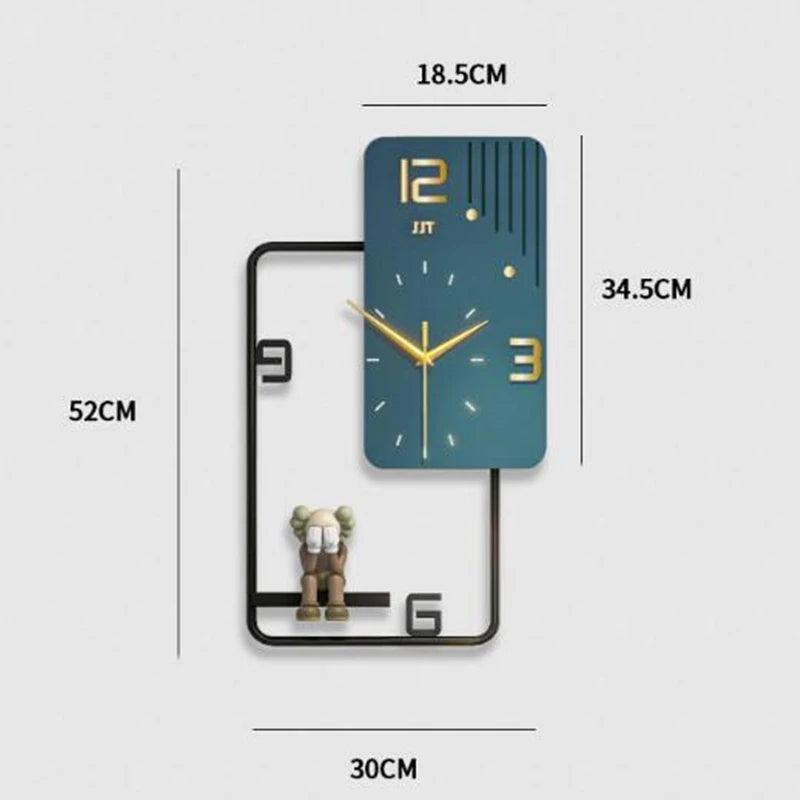 Inttox-Horloge Murale à Combinaison Carrée Moderne - Inttox