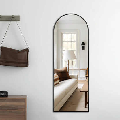 Inttox-🪞✨ Miroir Pleine Longueur avec Cadre en Aluminium