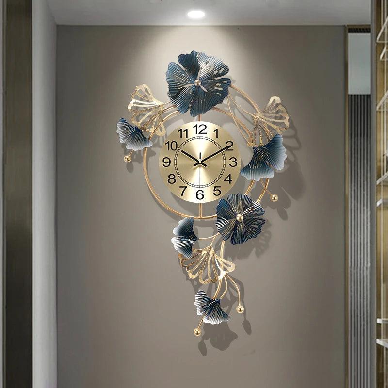 Inttox-Horloge murale de grande taille au design moderne et luxueux – Décoration élégante et inhabituelle pour le salon