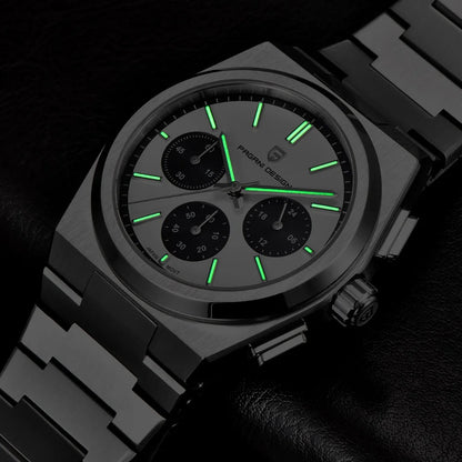 ⌚ PAGANI DESIGN 💼 Montre Homme Quartz Chronographe 🔥 Style Business – Montre de Luxe Haut de Gamme pour Hommes Élégants