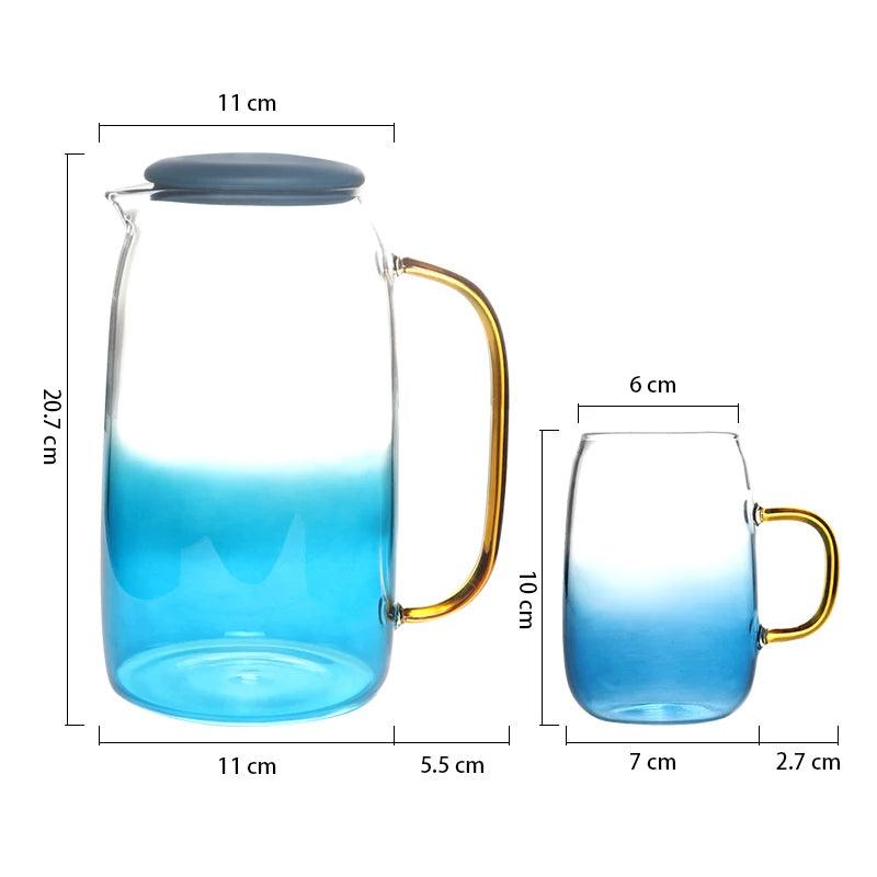 Inttox-Pichet à Eau en Verre Polyvalent 5 piece - Inttox