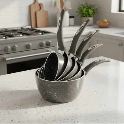 Inttox-🍳 Ensemble de casseroles effet pierre
