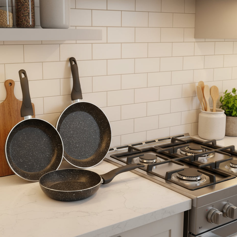 Inttox-🍳 Set de 3 Poêles Effet Pierre