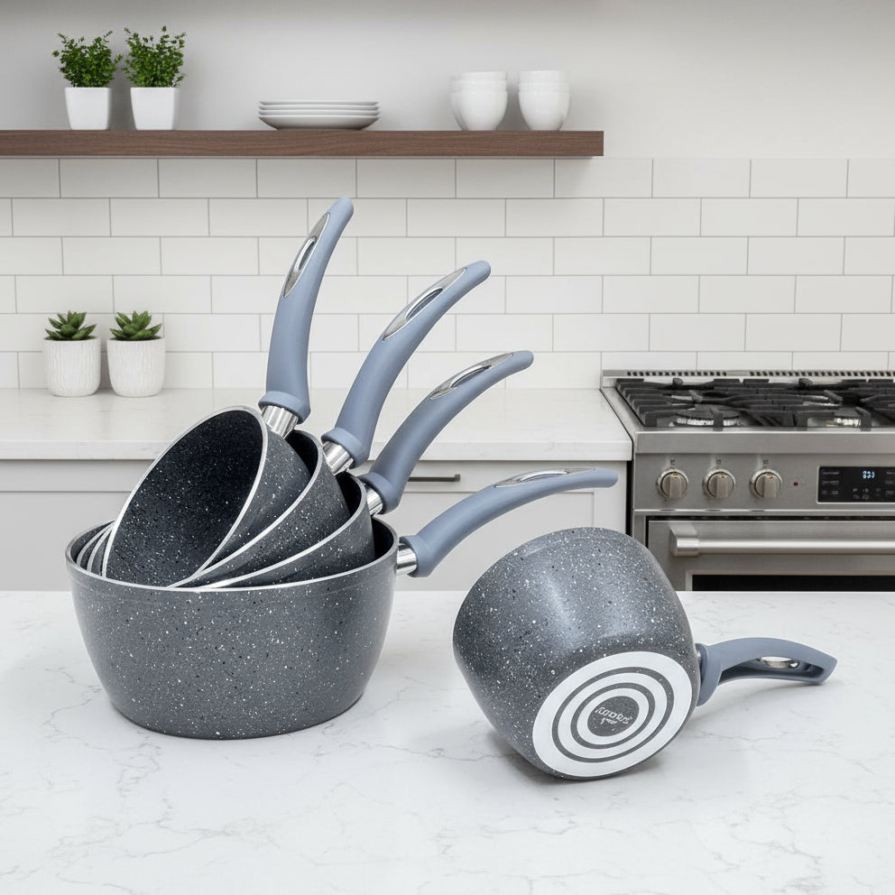 Inttox-🍳 Ensemble de casseroles effet pierre