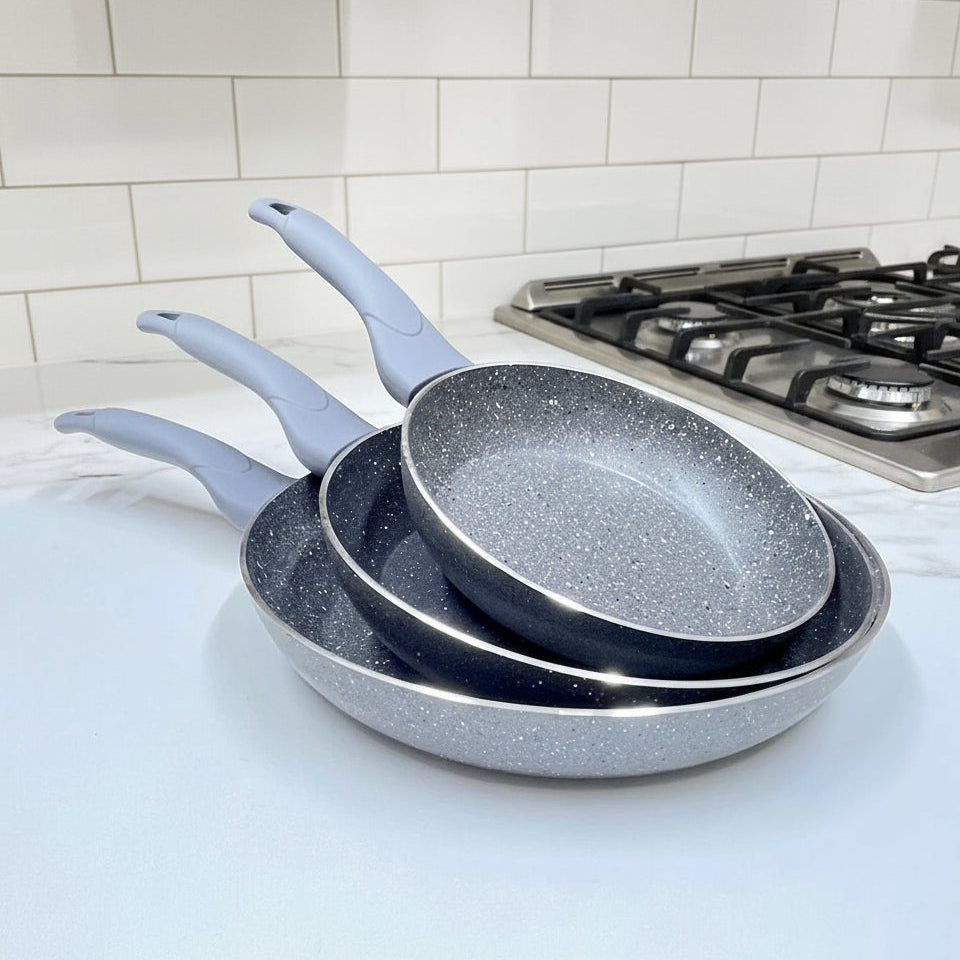 Inttox-🍳 Set de 3 Poêles Effet Pierre