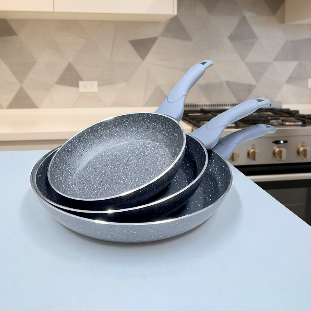 Inttox-🍳 Set de 3 Poêles Effet Pierre