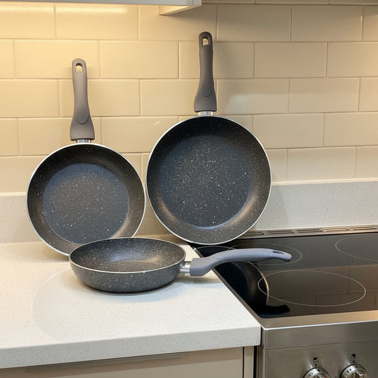 Inttox-🍳 Set de 3 Poêles Effet Pierre