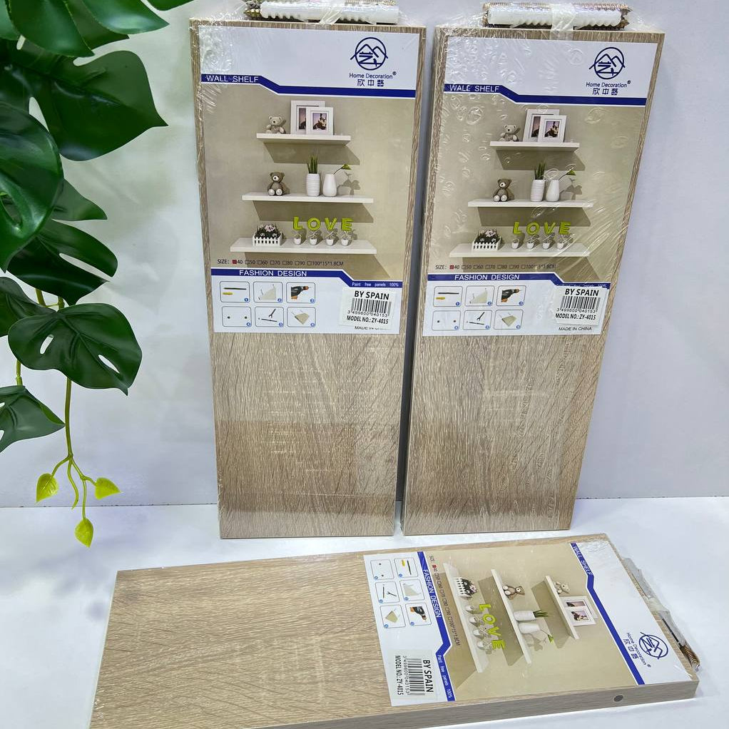 Inttox-🪞 Étagère Murale Flottante Finition Chêne