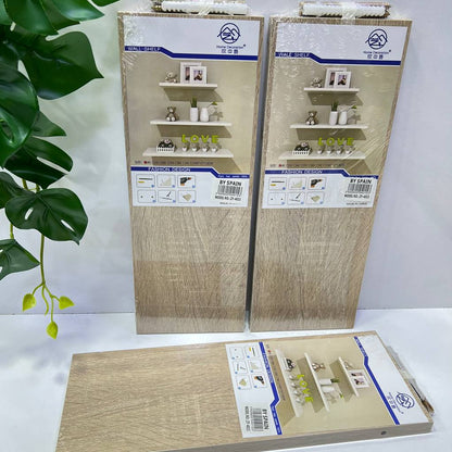 Inttox-🪞 Étagère Murale Flottante Finition Chêne