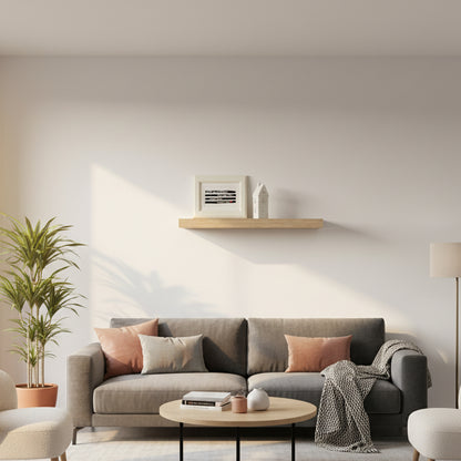 Inttox-🪞 Étagère Murale Flottante Finition Chêne