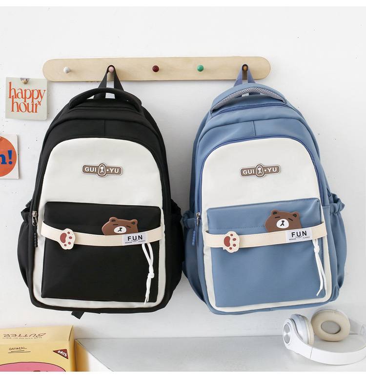 Inttox-🎒💜 Set Scolaire 4 Pièces – Sac à Dos & Accessoires