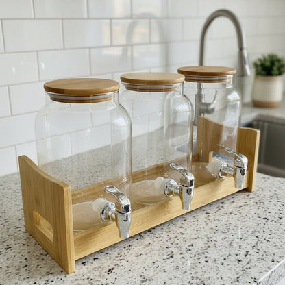 Inttox-💧 Distributeur de Boissons 3 Compartiments