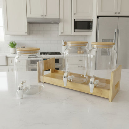 Inttox-💧 Distributeur de Boissons 3 Compartiments