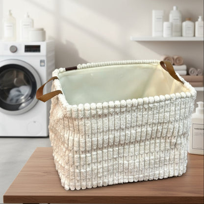 Inttox-🧺 Paniers de Rangement en Tissu Doux