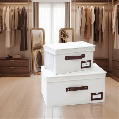 Inttox-Boîtes de Rangement Avec Poignées Renforcées  2 piece