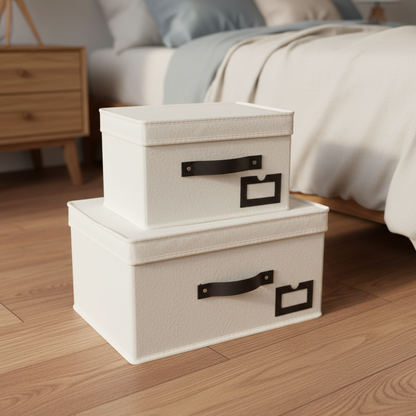 Inttox-Boîtes de Rangement Avec Poignées Renforcées  2 piece