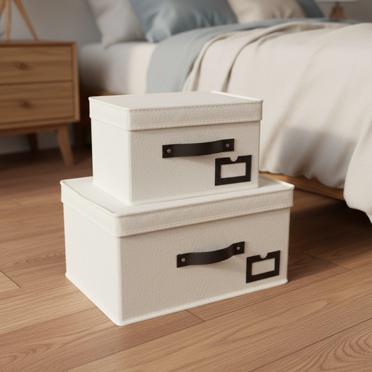 Inttox-Boîtes de Rangement Avec Poignées Renforcées  2 piece