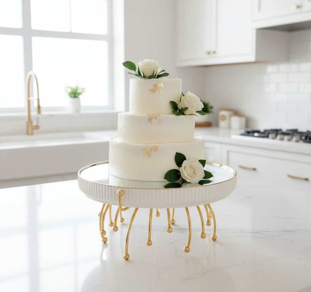 Inttox-Plateaux de Service Inttox sur Pied Doré