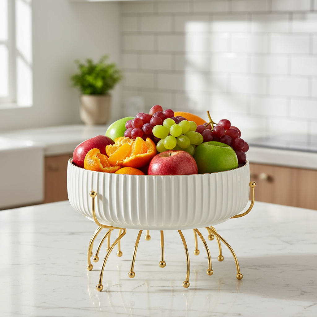 Inttox-Ensemble de Plats sur Support Doré Inttox