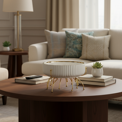 Inttox-Ensemble de Plats sur Support Doré Inttox