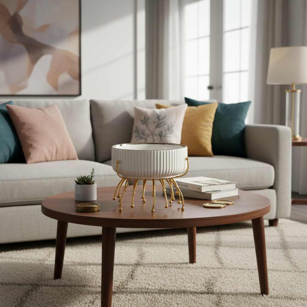 Inttox-Ensemble de Plats sur Support Doré Inttox