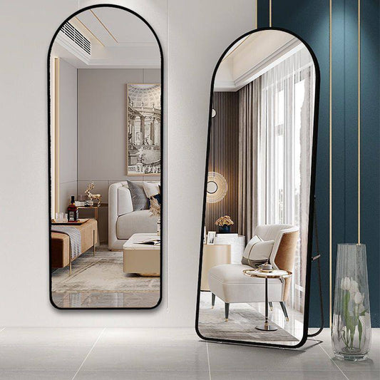 Inttox-🪞✨ Miroir Pleine Longueur avec Cadre en Aluminium