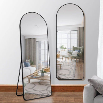 Inttox-🪞✨ Miroir Pleine Longueur avec Cadre en Aluminium