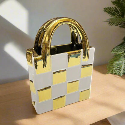 Inttox-👜✨ Vases en Céramique "Luxury Handbag🌿🌟