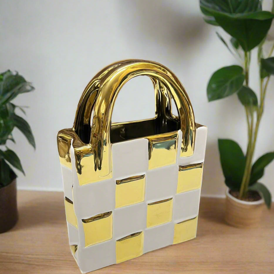 Inttox-👜✨ Vases en Céramique "Luxury Handbag🌿🌟