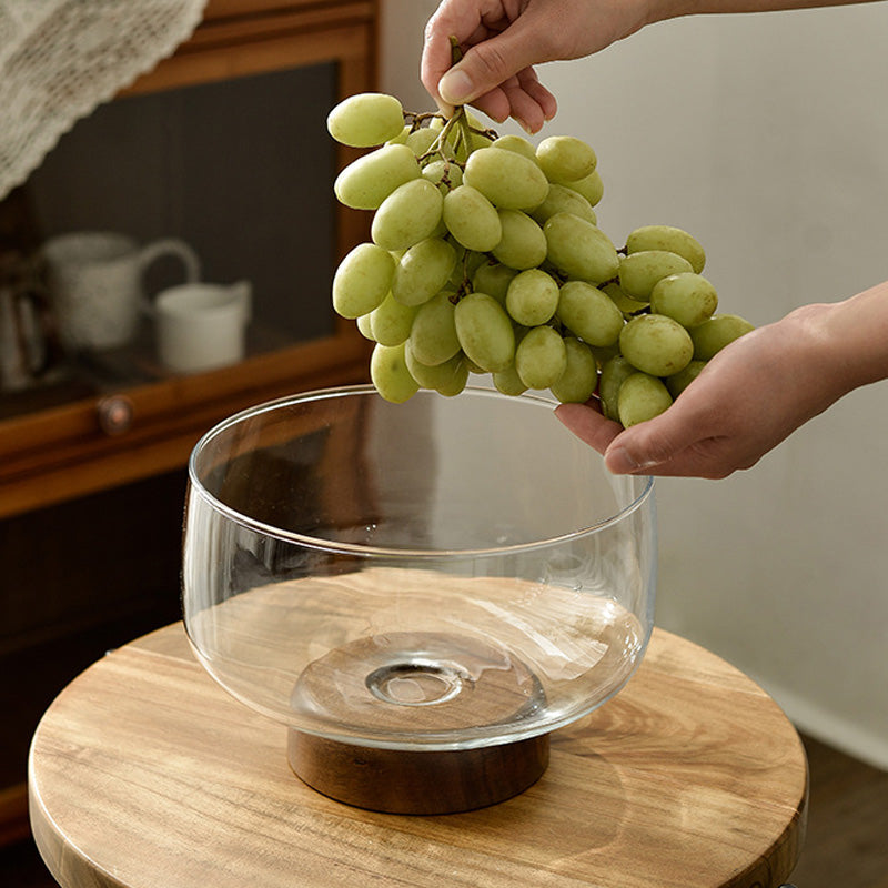 Inttox- Bol de Service Élégant à Pied pour Fruits, Salades & Desserts 🍓🍇