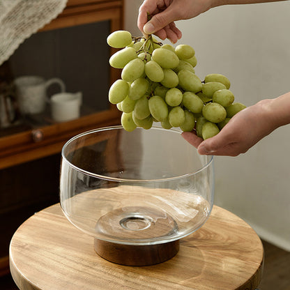 Inttox- Bol de Service Élégant à Pied pour Fruits, Salades & Desserts 🍓🍇