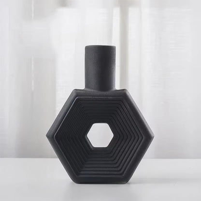 Inttox-Vase à Fleurs en Céramique  – Design Original et Épuré