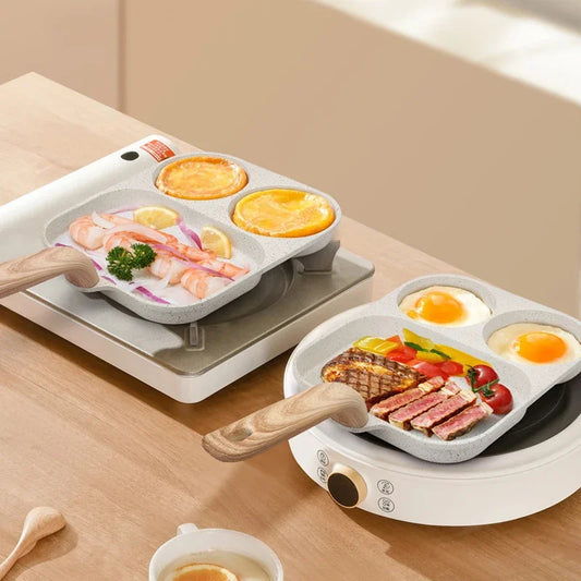 Inttox-Poêle à Frire Multifonction Antiadhésive 3-en-1 🥚🍔🥩