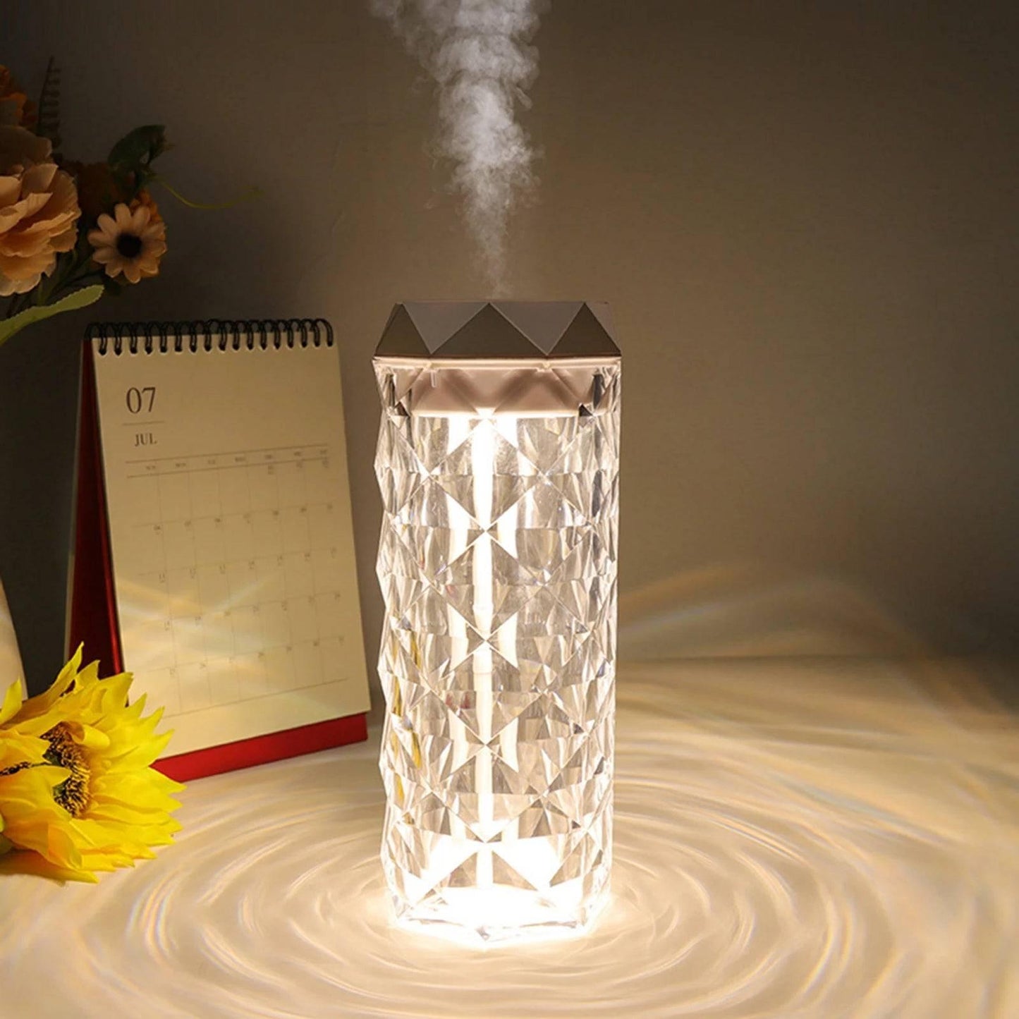 Inttox-Lampe de Table en Diamant avec Humidificateur d'Air - Inttox