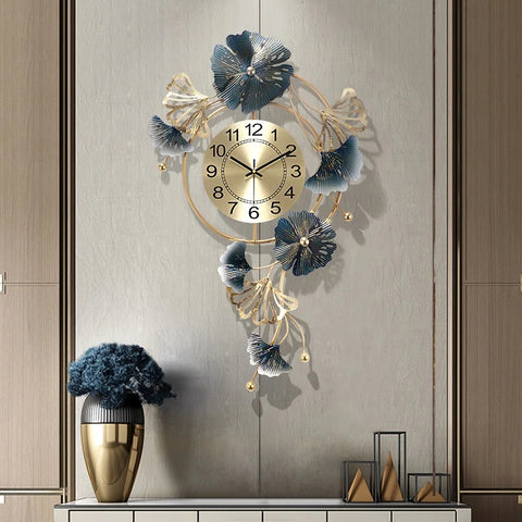 Inttox-Horloge murale de grande taille au design moderne et luxueux – Décoration élégante et inhabituelle pour le salon