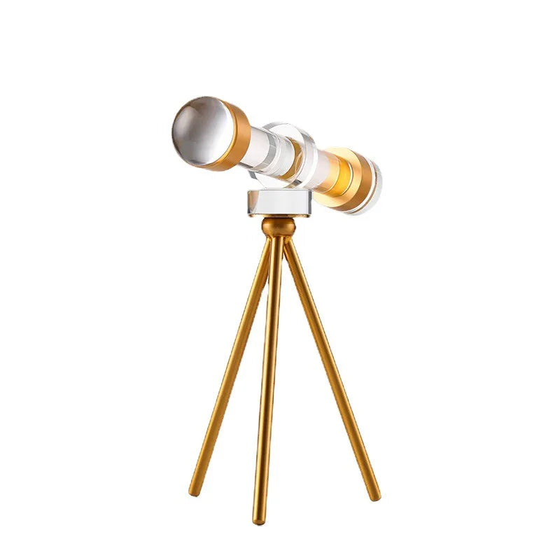 Inttox-Jumelles en Cristal – Ornement de Décoration Astronomique Élégant pour Salon, Chambre ou Bureau