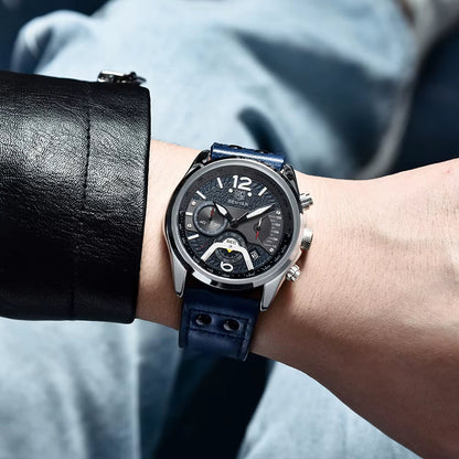 ⌚ BENYAR – Montre de Sport Multifonction pour Hommes ⌚ | Chronographe à Quartz ⏱️ | Étanche 💧 | Design Masculin 🔥 | Relogio Masculino