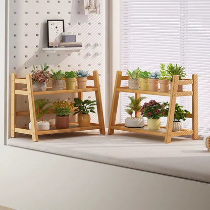 Inttox-🧺✨ Étagère Double en Rotin Antique  🌿📚