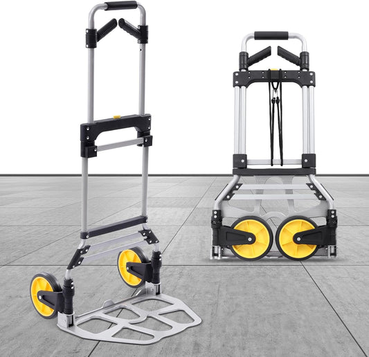 Inttox-🛒 Chariot Pliable Ultra-Robuste 🚚 – Charge Max 120 kg & Hauteur Réglable