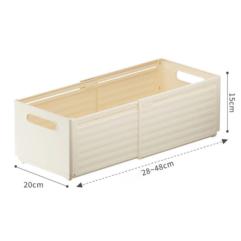 Inttox-Boîte de Rangement Télescopique Coulissante pour Armoire de Cuisine