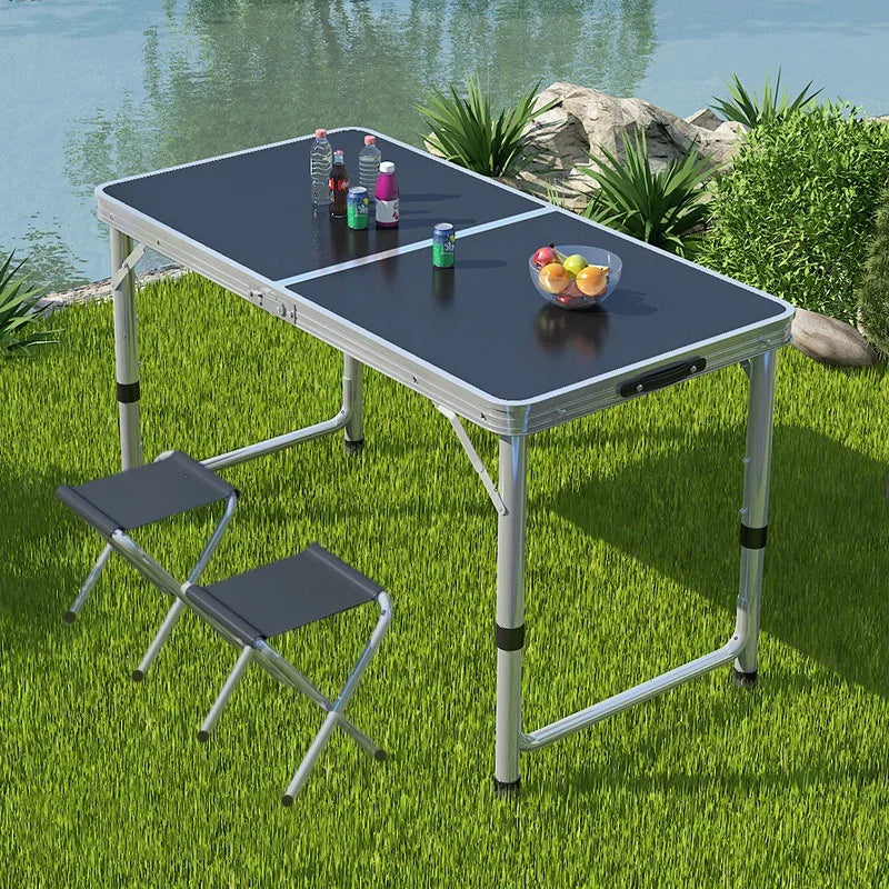 Inttox-🏕️ Table de Camping Pliable en Bambou