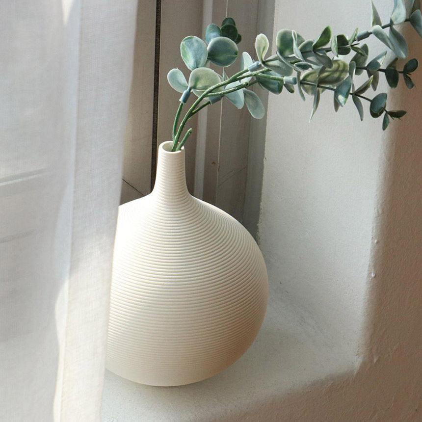 Inttox- Vase Blanc Créatif INS Nordique en Céramique 2 piece - Inttox