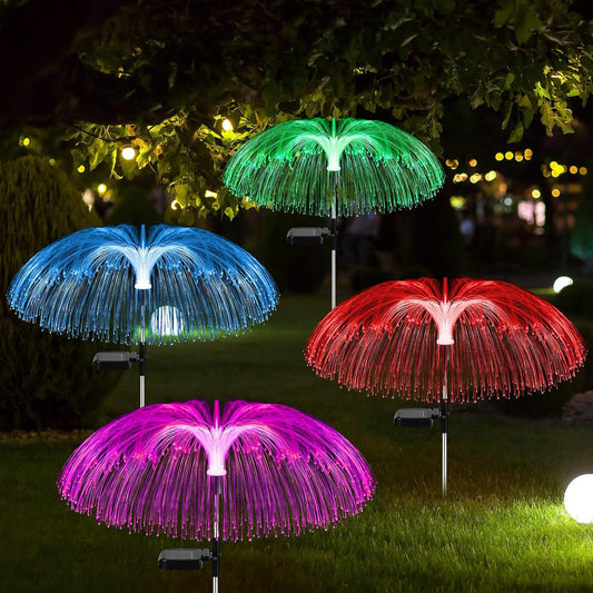 Inttox- Lampes solaires de jardin forme de méduses