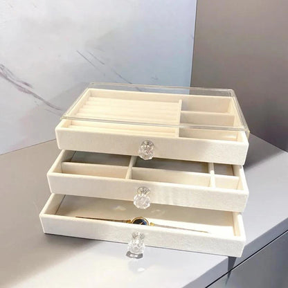 Inttox-Organisateur de Bijoux en Acrylique pour Boucles d'Oreilles, Colliers et Accessoires