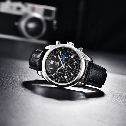 ⌚ Top Marque BENYAR – Montre Chronographe de Luxe pour Hommes ⌚ | Quartz Précis | Sport & Élégance | Lumineuse 🌟 | Étanche 💧 | Relogio Masculino