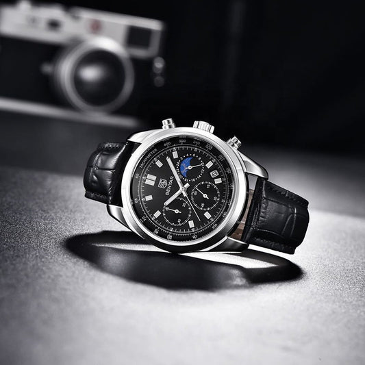 ⌚ Top Marque BENYAR – Montre Chronographe de Luxe pour Hommes ⌚ | Quartz Précis | Sport & Élégance | Lumineuse 🌟 | Étanche 💧 | Relogio Masculino