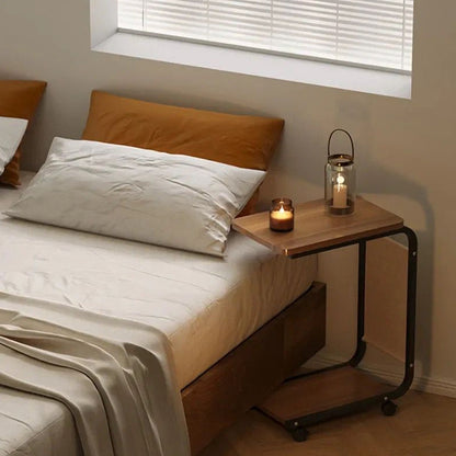 Inttox-🛋️📚 Table d’Appoint en Forme de C – Pratique, Élégante & Gain de Place ☕
