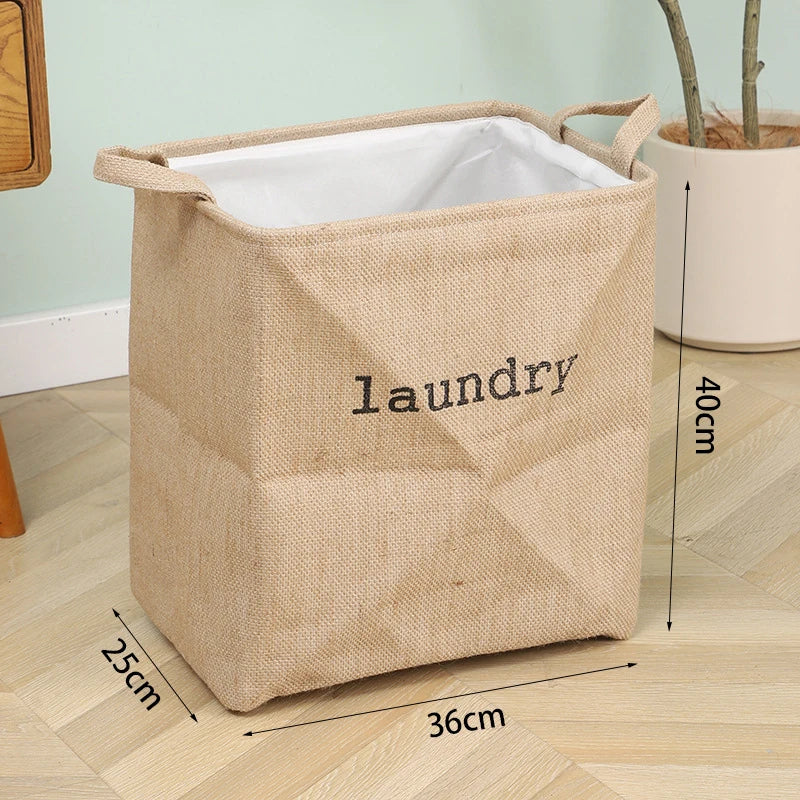 Inttox-Panier Pliable de Luxe pour Linge de Salle de Bain