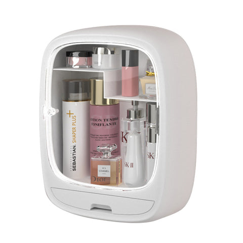 Inttox-Boîte de Rangement Murale en Plastique Transparent, Anti-Poussière pour Cosmétiques